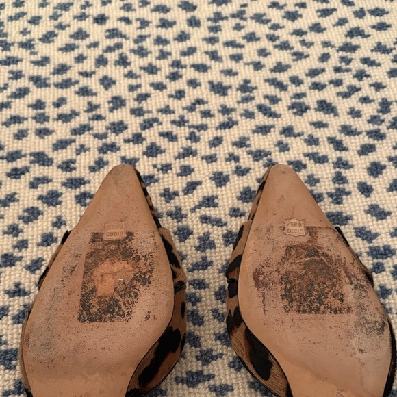 Manolo Blahnik Animal Print Mules with Black Buckle - Picture 3 of 4